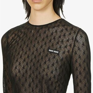 COPY - Miu Miu Black Lace Top